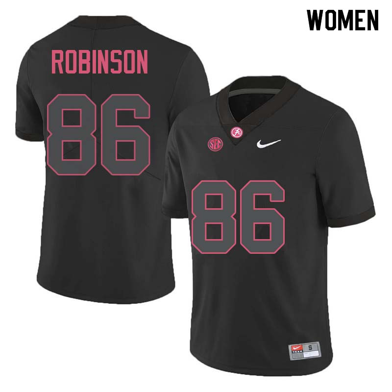 Women #86 A'Shawn Robinson Alabama Crimson Tide College Football Jerseys Sale-Black - Click Image to Close